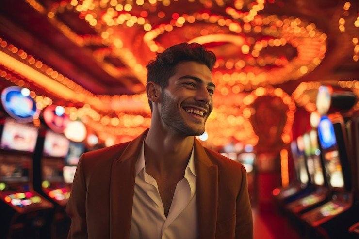Pengguna mengakses layanan hiburan sport dan casino secara mobile dengan tata letak yang mudah digunakan
